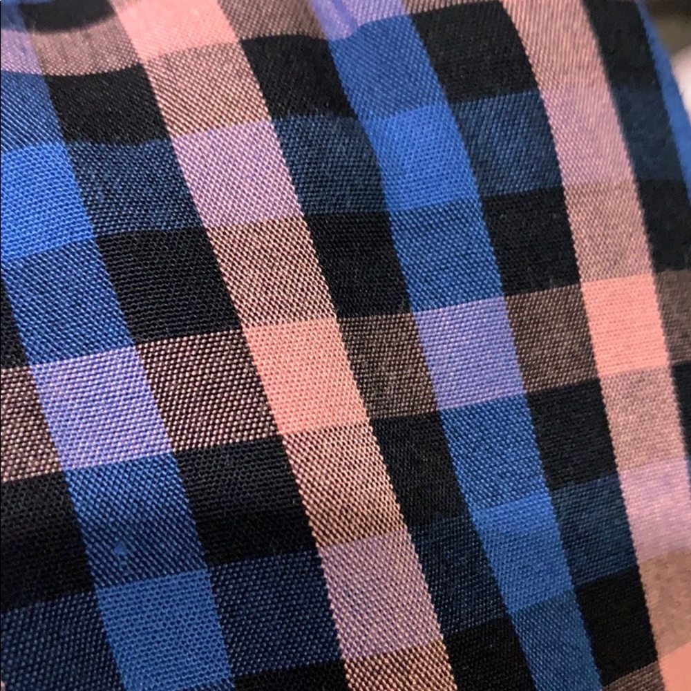 New old navy mandarin collar tie front top - Picture 8 of 8